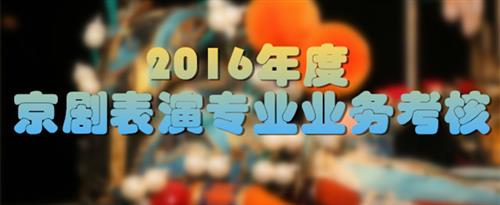 桶操欧美大屁股老女人国家京剧院2016年度京剧表演专业业务考...